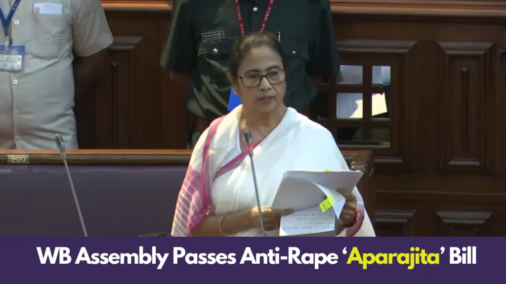 West Bengal Assembly Passes Anti-Rape ‘Aparajita’ Bill