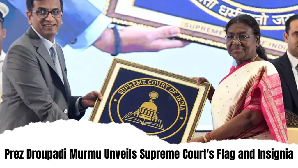 President Droupadi Murmu Unveils Supreme Court's Flag and Emblem