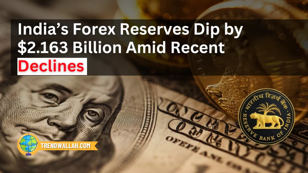 India’s Forex Reserves Dip by $2.163 Billion Amid Recent Declines