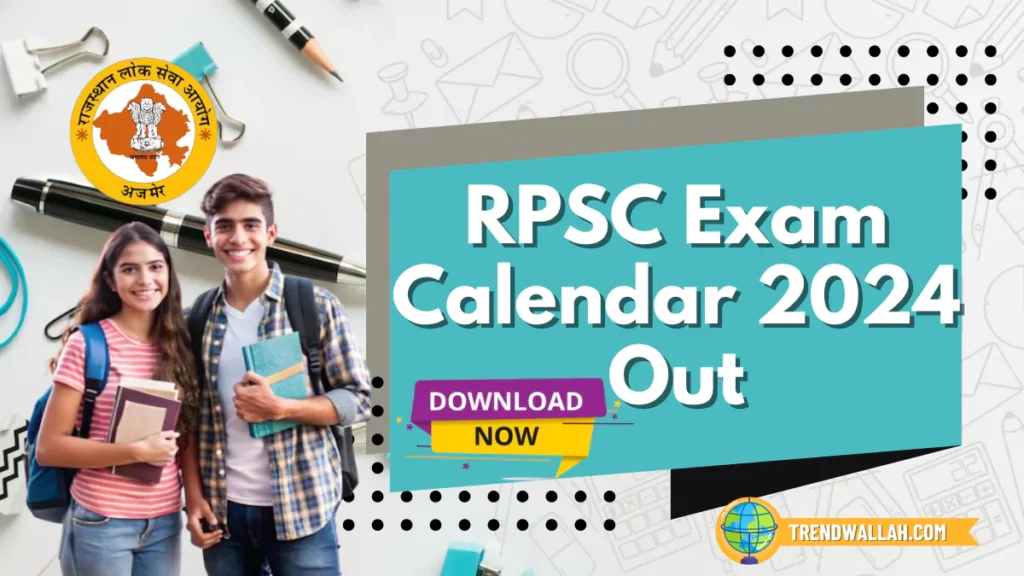 RPSC Exam Calendar 2024 out