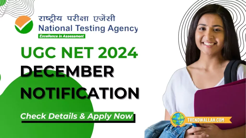 UGC NET 2024 December Notification