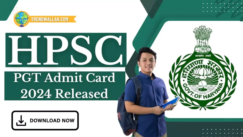 HPSC PGT Admit Card 2024