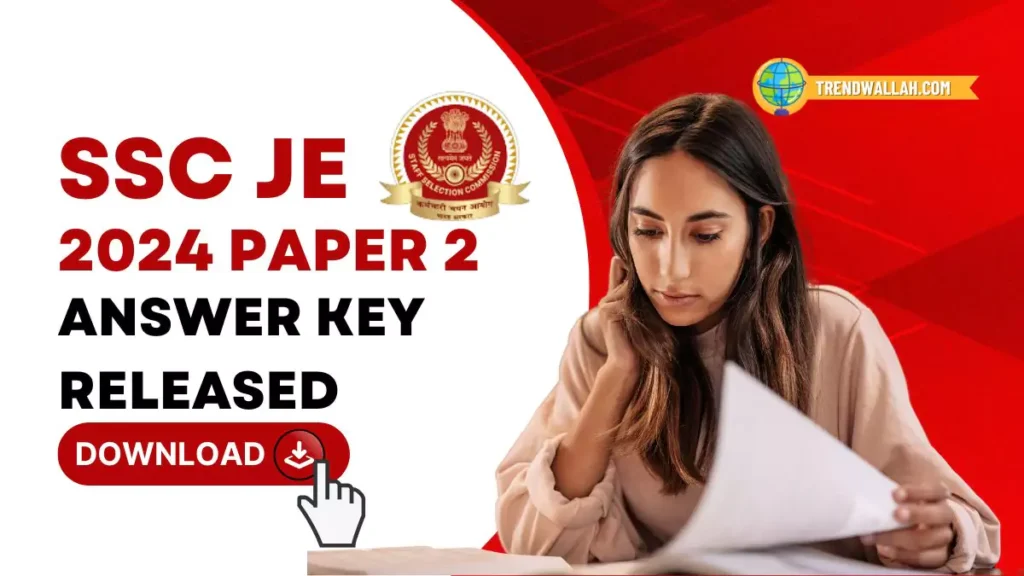 SSC JE 2024 Paper 2 Answer Key