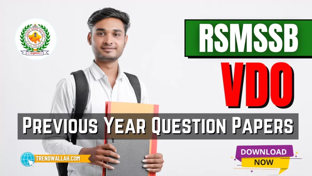 RSMSSB VDO Previous Year Paper